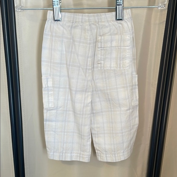 Mini Man Blue and White Textured Pant - Picture 6 of 7